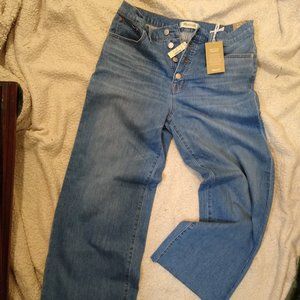 Madewell Wide Leg Crop Jeans Size 31 Women's